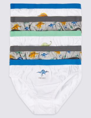 5 Pack Pure Cotton Briefs &#40;1-8 Years&#41;